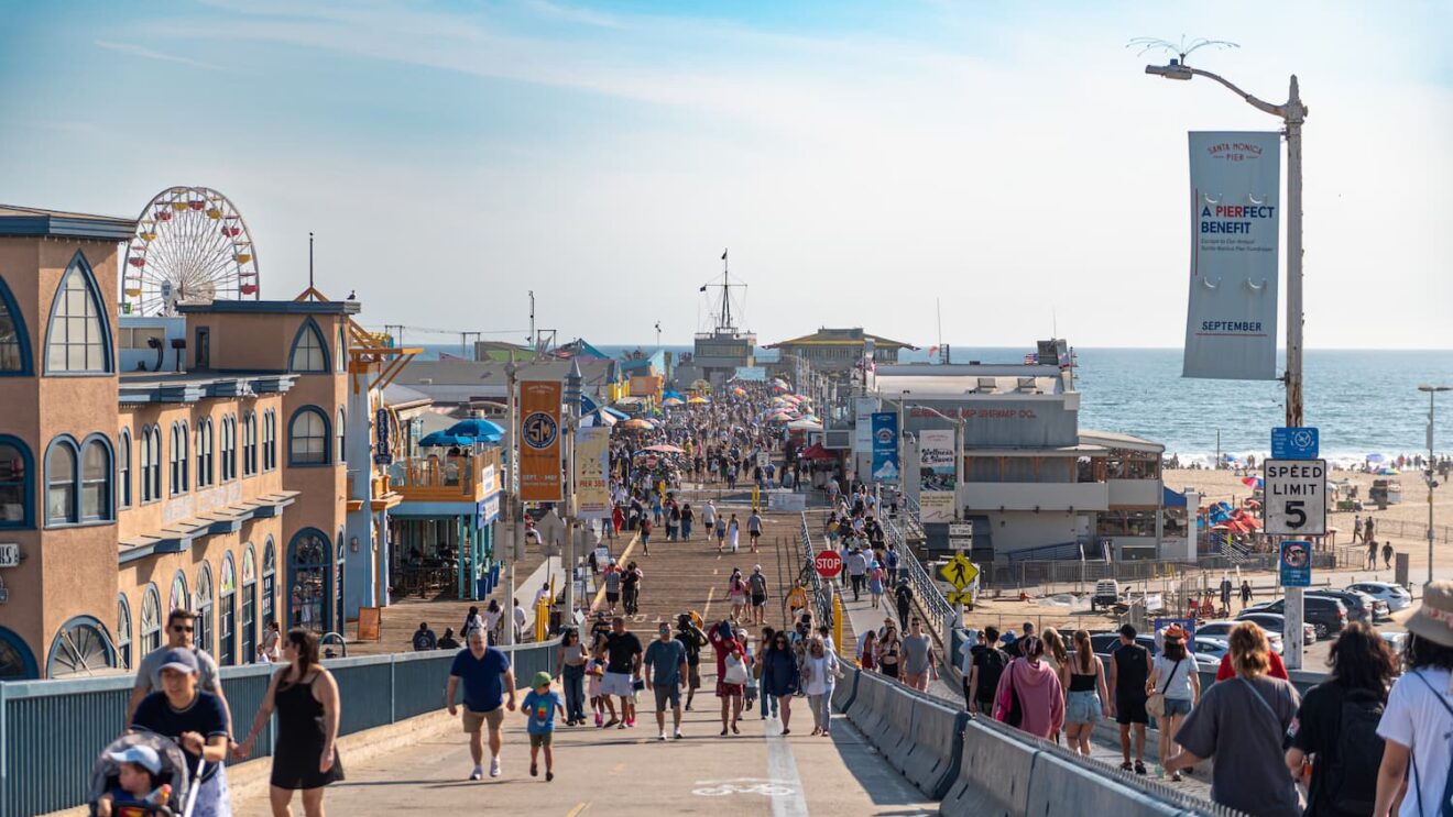 Santa Monica State Beach: Pier, Boardwalk & Map