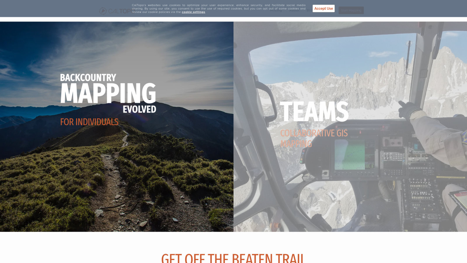CalTopo: Professional-Grade Planning for Off-Trail Exploration