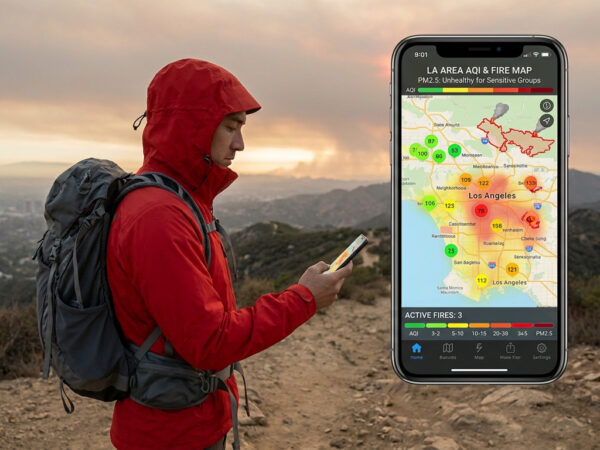 How to use a wildfire smoke map for safe hiking