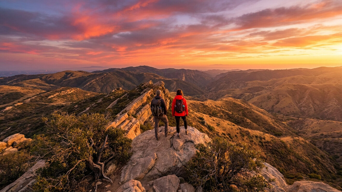 Hiking the Mishe Mokwa trail to Sandstone Peak