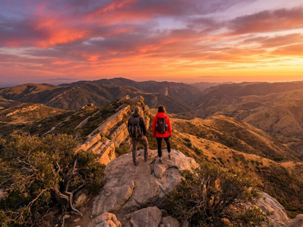Hiking the Mishe Mokwa trail to Sandstone Peak