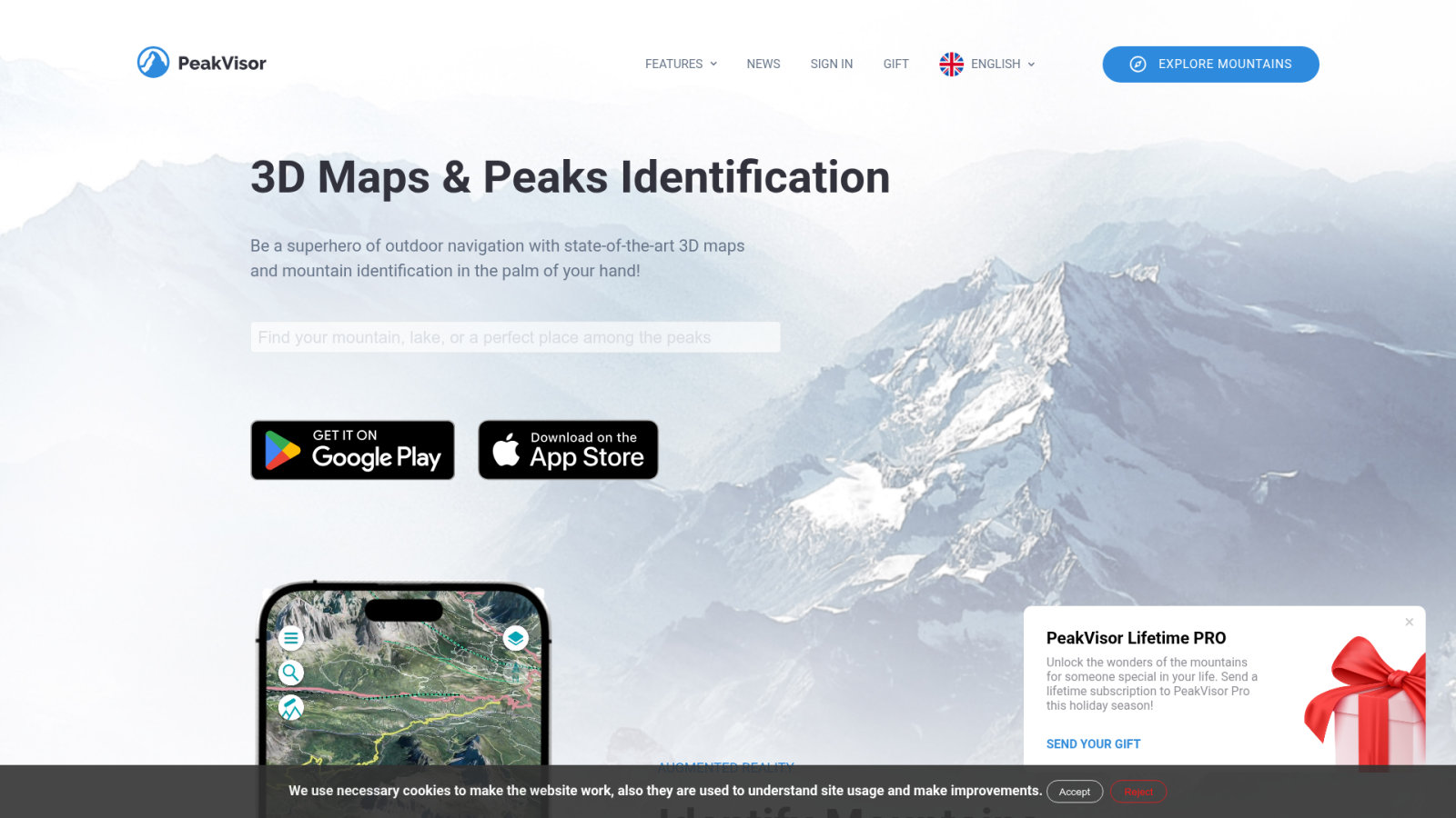 PeakVisor: Visualizing High-Altitude Summits via Augmented Reality
