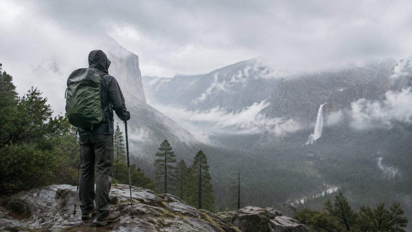 Essential gear for hiking in the rain in California