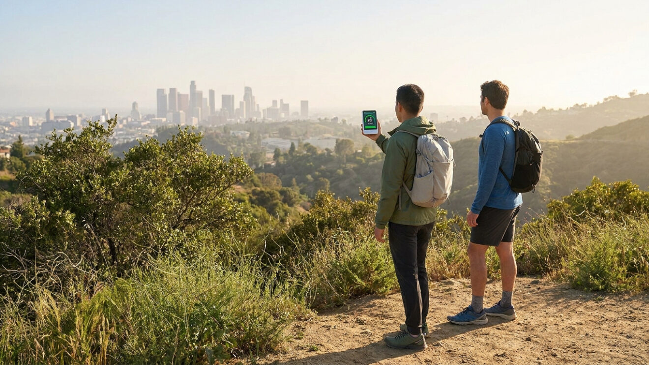 Checking air quality before your next LA hike
